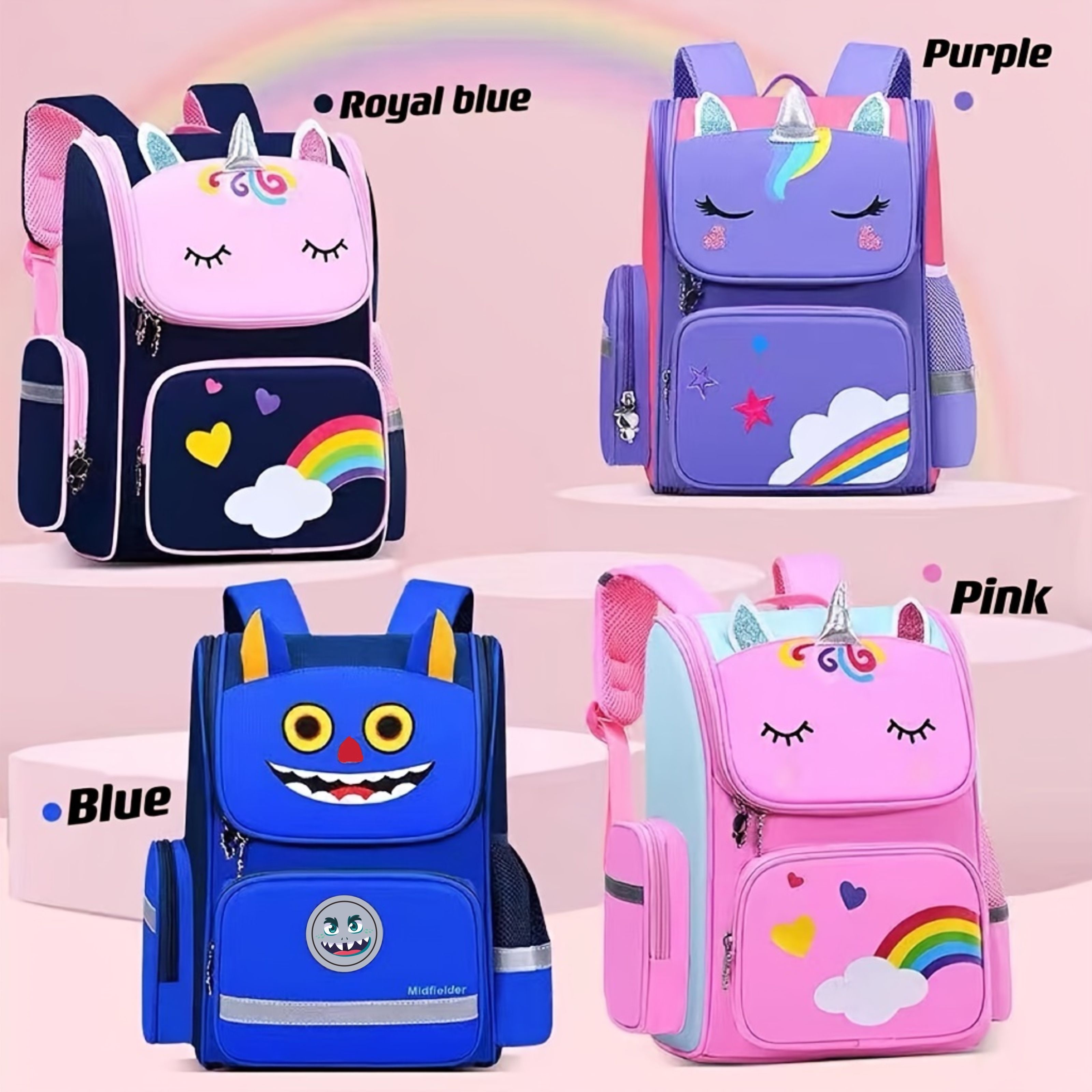Children School Bag For Girls Book Bag Cute Backpack Female Schoolbag  Primary Student Backpack