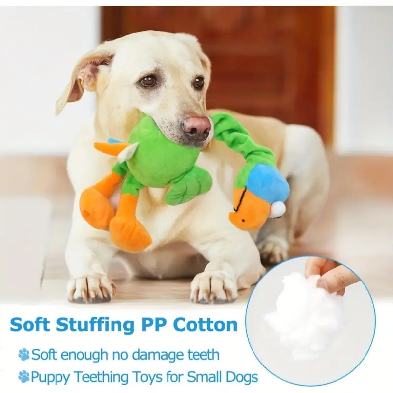 Squeak Dog Toys Puppy Tough Plush