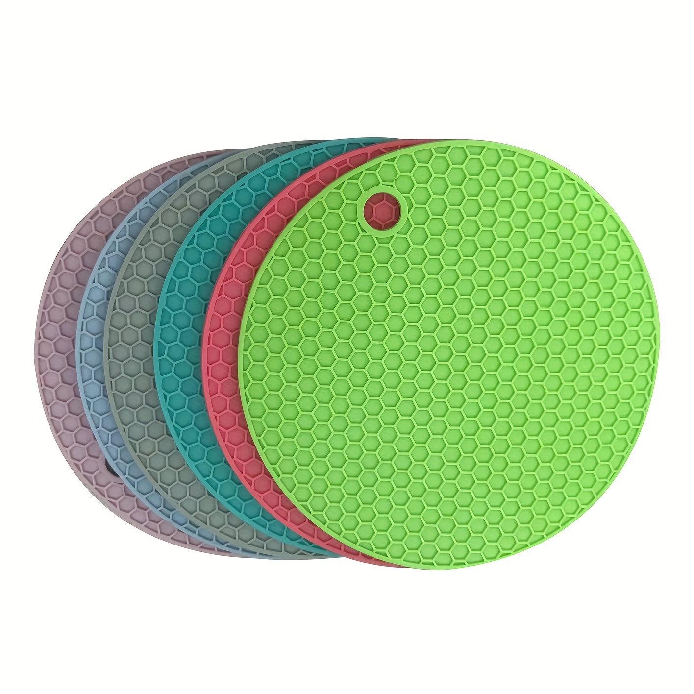 Heat Insulation Round Honeycomb Silicone Placemat Non slip - Temu