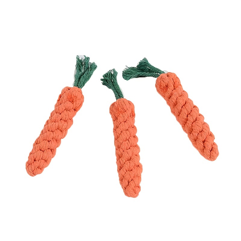 carrot chew toy dog