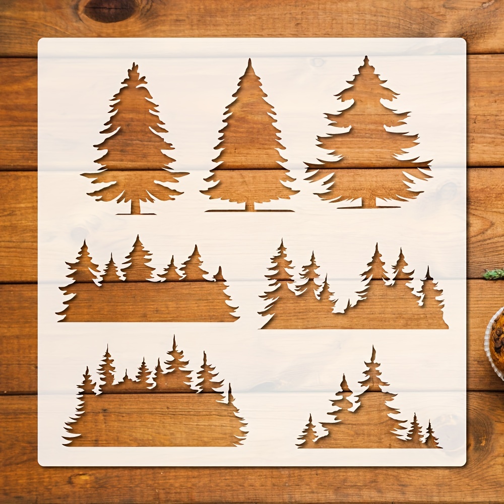 Reusable Christmas Stencils for Painting Wall Wood Fabric Airbrushing  Template - AliExpress