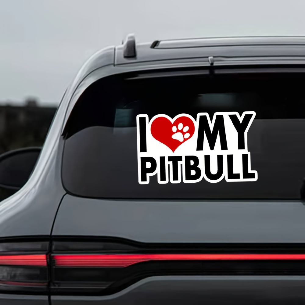 Pitbull hotsell car decal