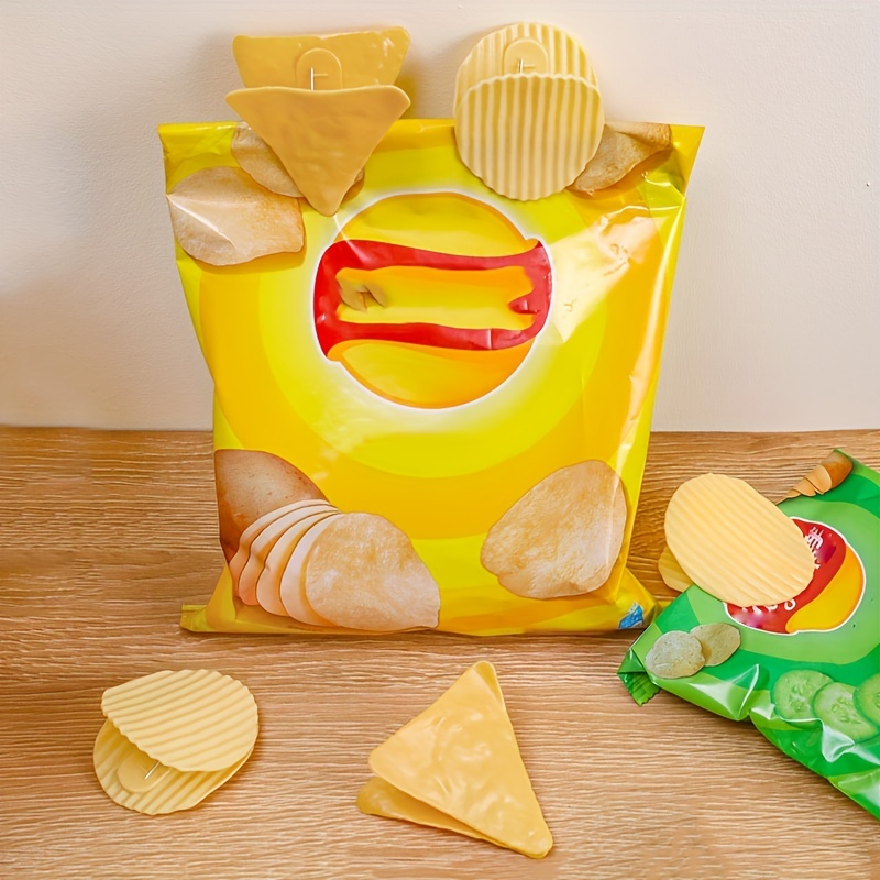 10pcs Food Sealing Bag Clips, Reusable Fresh Food Storage Tools Plastic  Sealer Clamp Snack Bread Seal Bag Home Kitchen Storage Clips