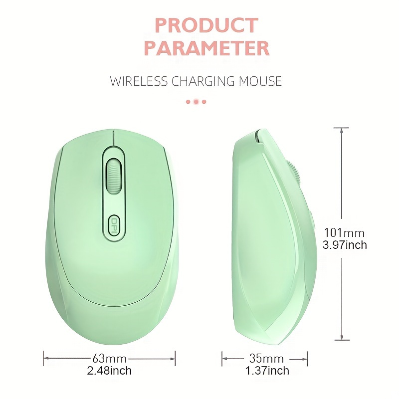wireless mouse office mouse rechargeable mouse dual mode mouse portable silent mouse for laptop desktop tablet