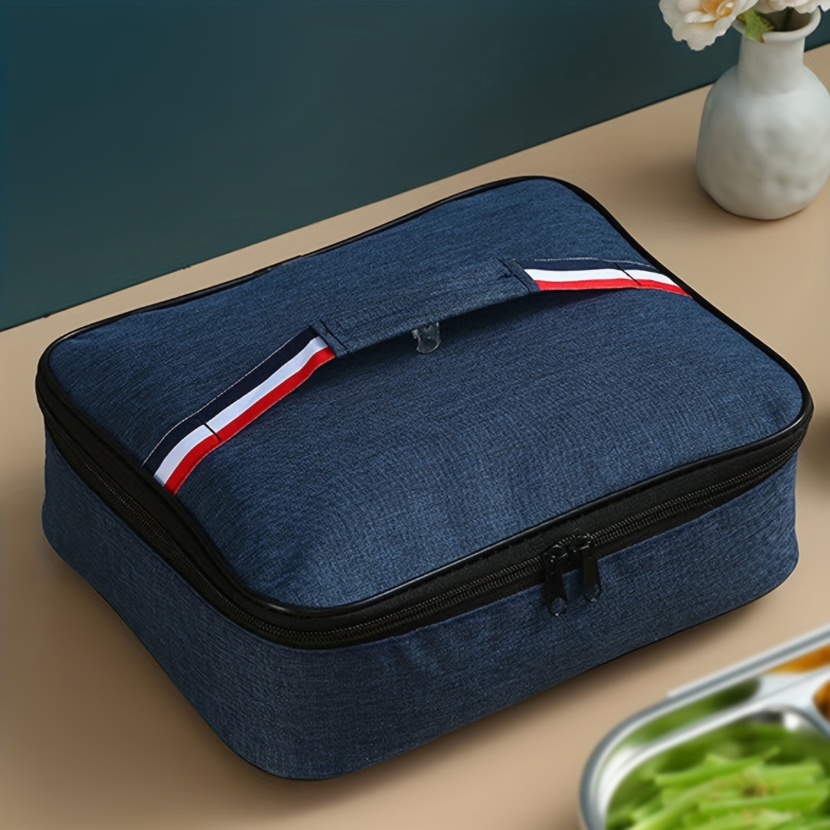 Simple Insulated Lunch Bag Reusable Lunch Bag For School - Temu