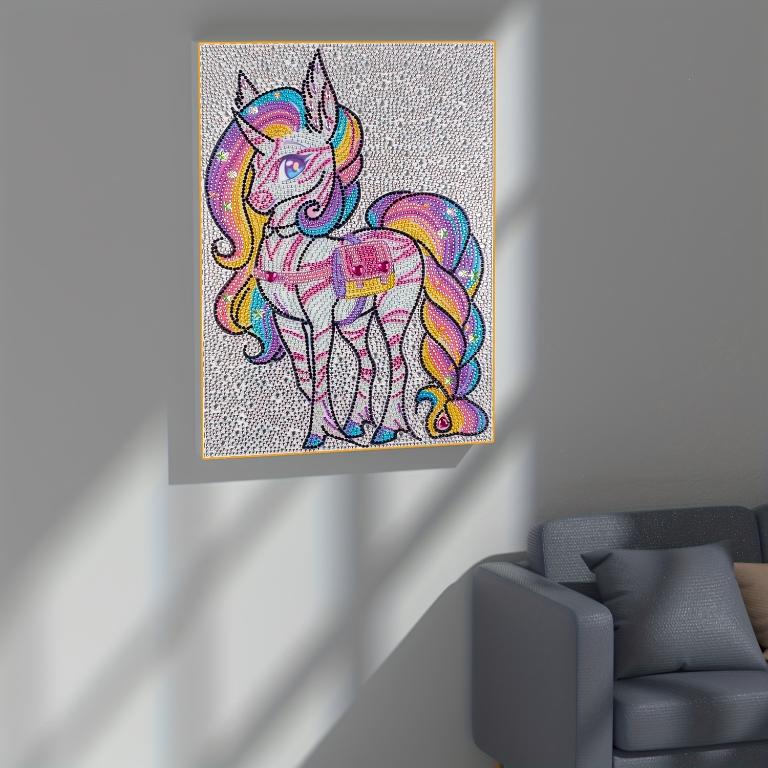 5d Diy Diamond Painting Unicorn Full Diamond Painting With - Temu