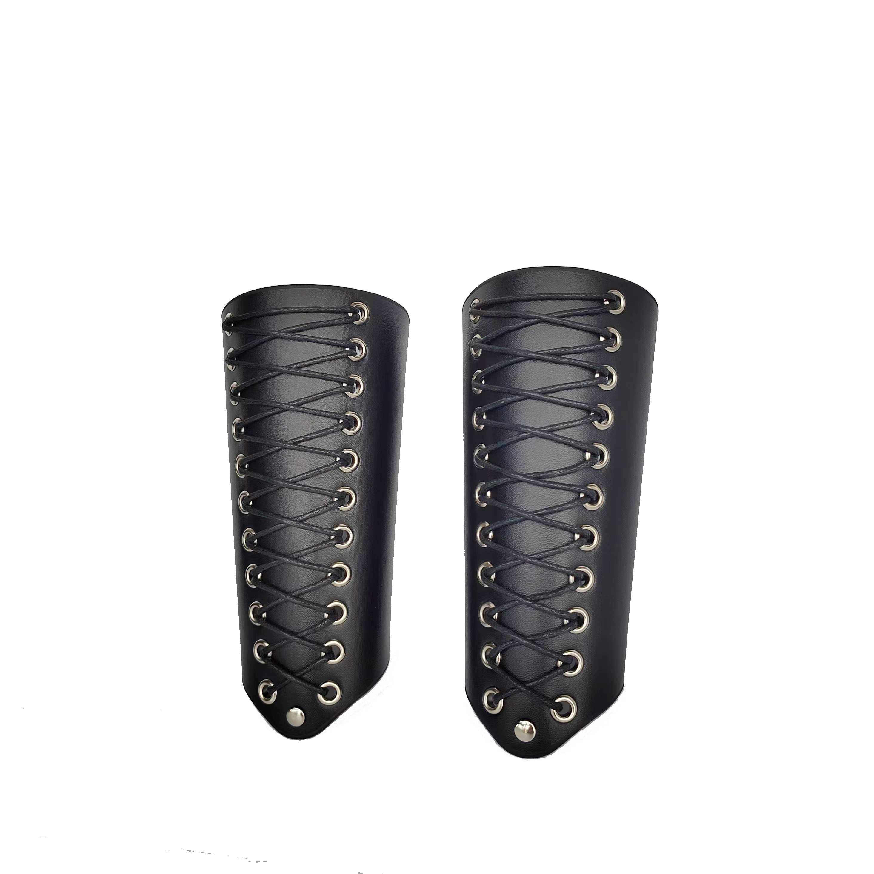 Punk Style PU Leather Wristbands Medieval Armbands Cuffs