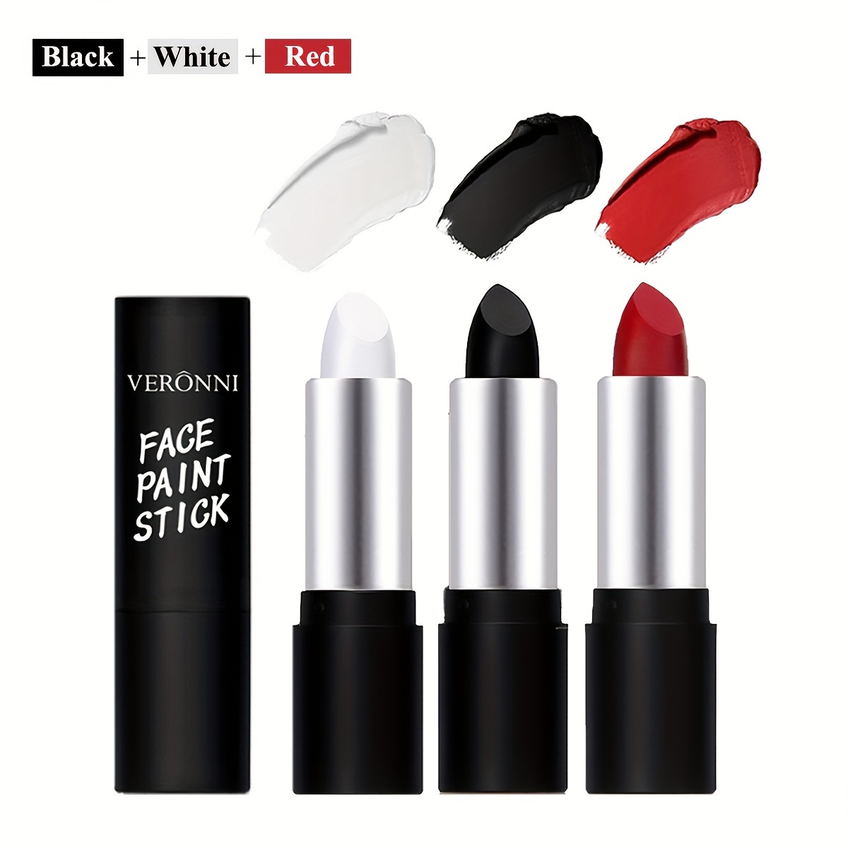 White Face Paint Stick Clown White Eye Black Stick White Face