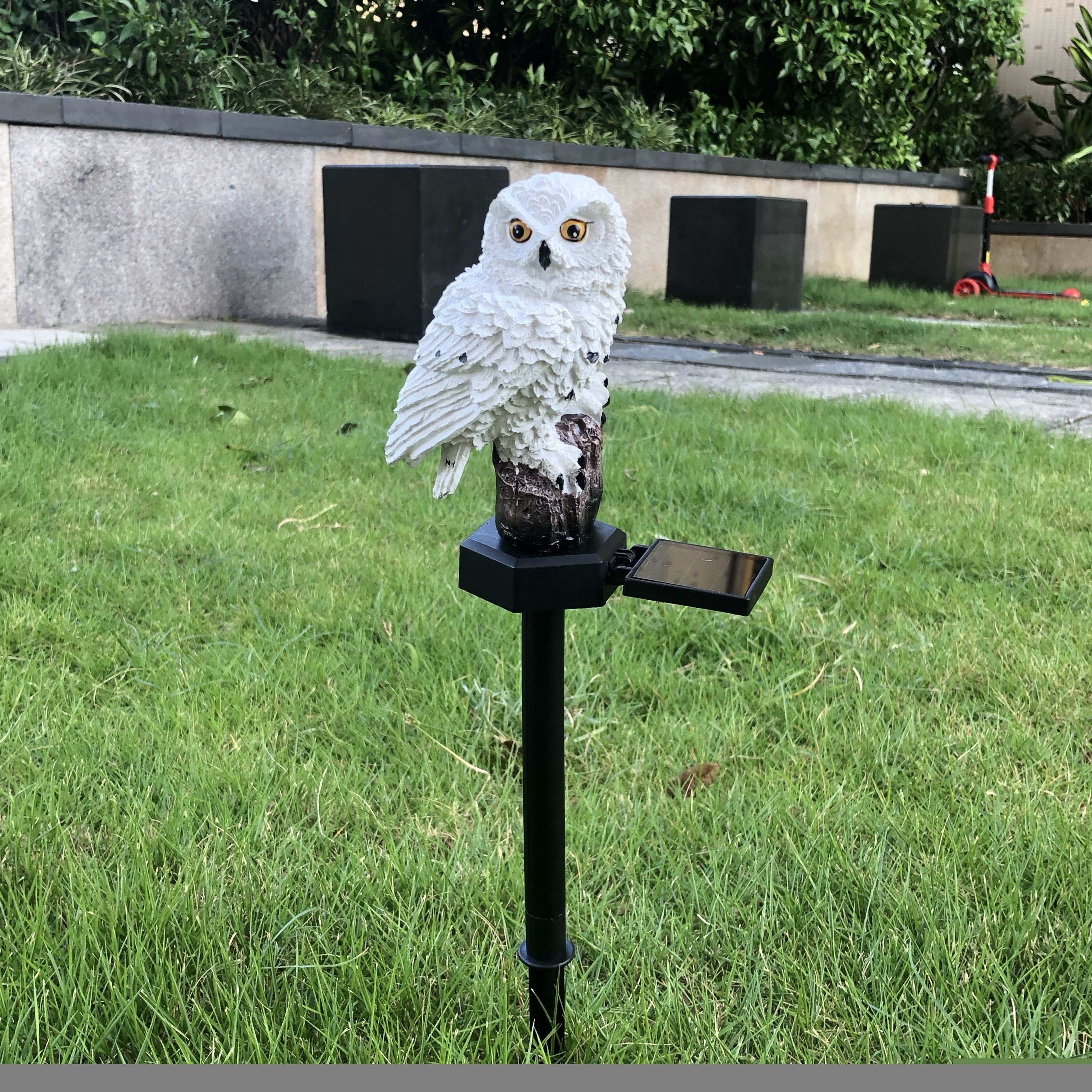 Hibou Lampe Solaire Avec Panneau Solaire Hibou Pour Effrayer Les