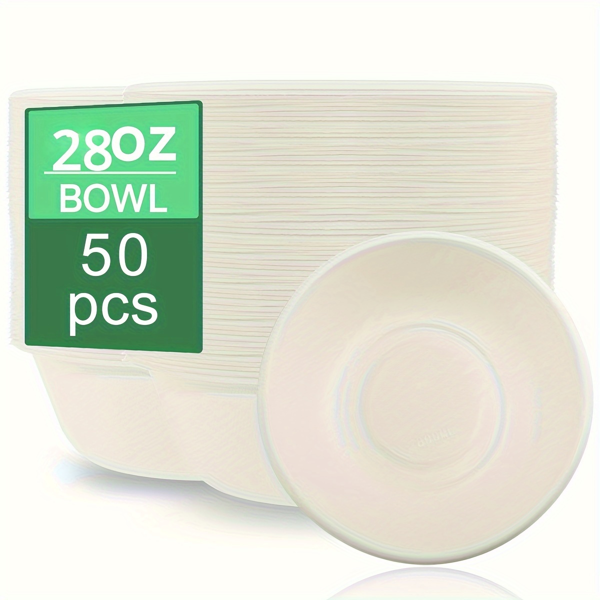 Gold Rim 12oz. Soup / Salad Wedding Plastic Bowls (10 Count