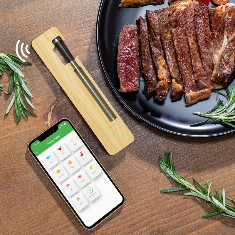 Meat Thermometers, Premium Wireless Smart Meat Thermometer For Bbq