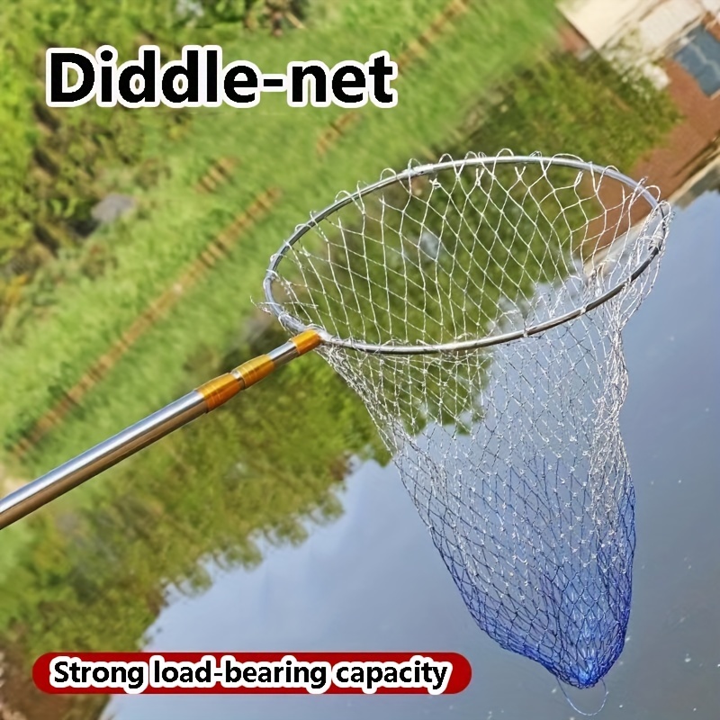 Colorful Net For Fishing, Easy To Operate With Telescopic Rod