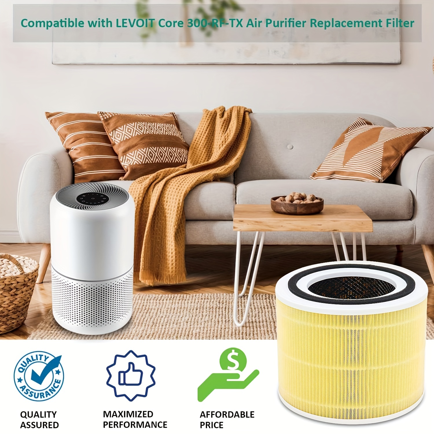 Replacement Air Purifier filter for Levoit LV-PUR131 (1-Pack)