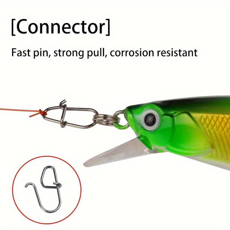 Fishing Lure Connector Corrosion Resistant Snap Swivel - Temu