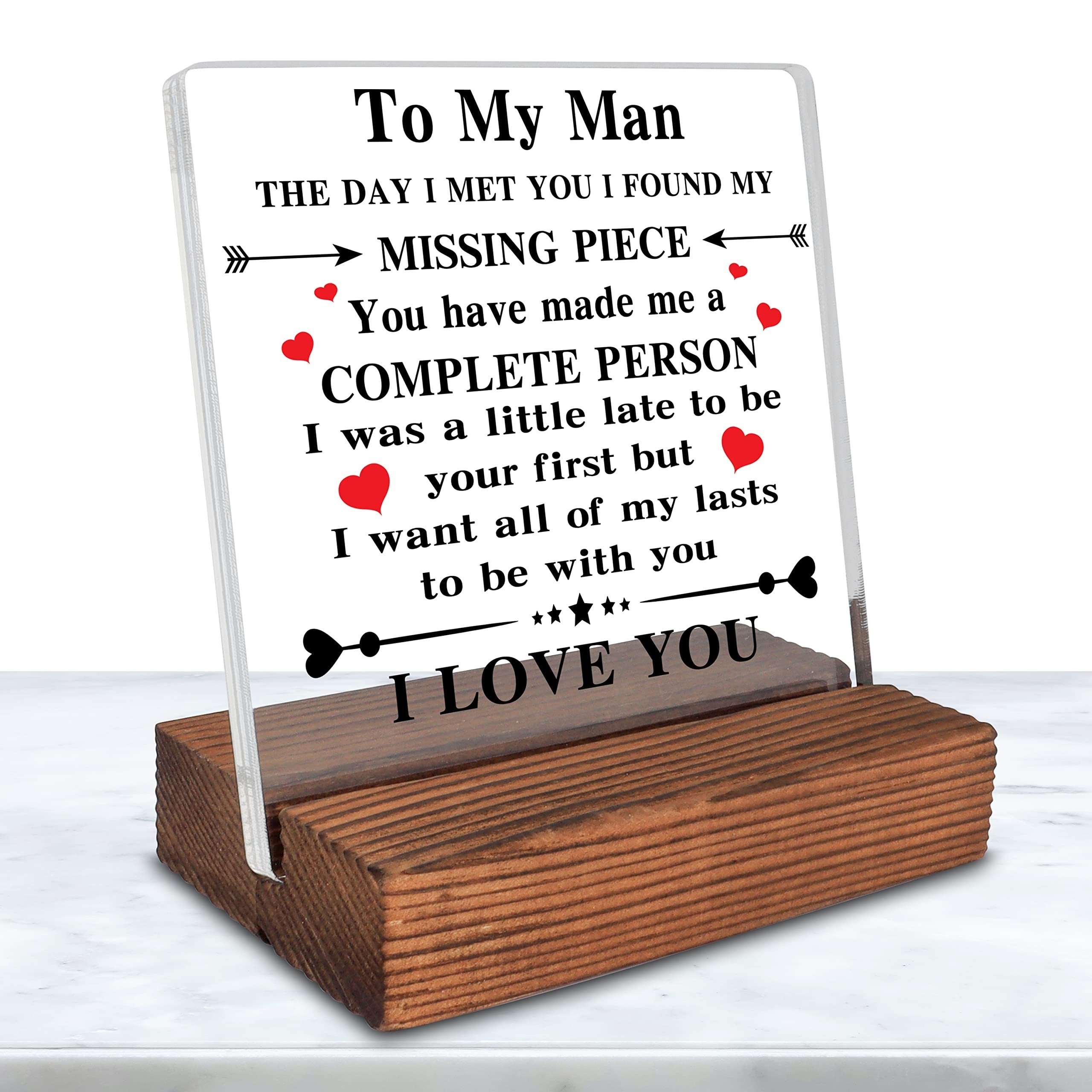 Valentines Day Gift for Husband, Anniversary Gifts for Men