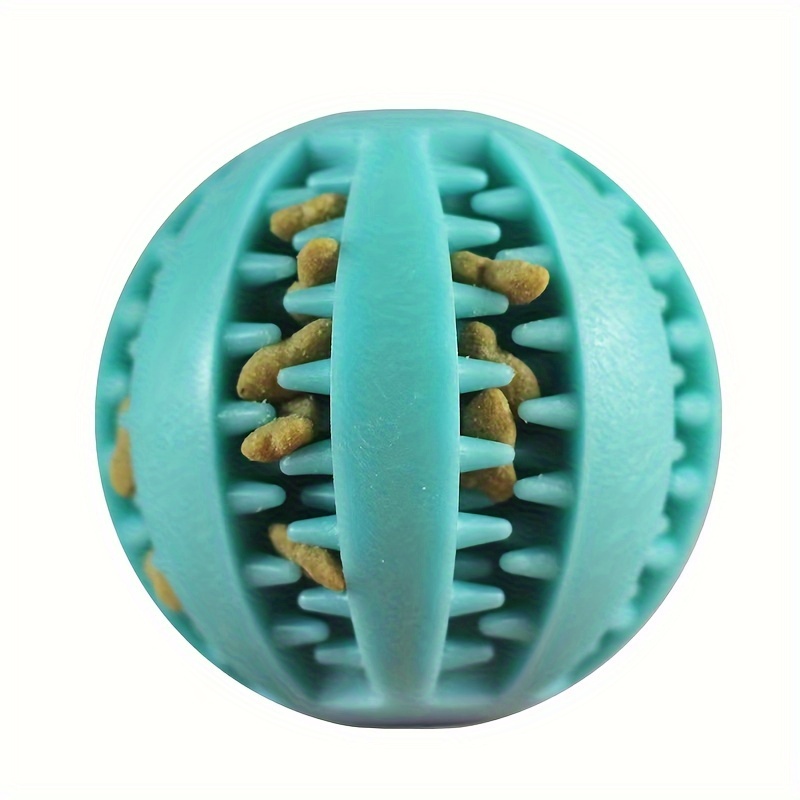 1pcs Dog Interactive Toy Ball - Dog Molars Cleaning Toy, Suitable For Small  To Medium-Sized Dogs And Large Dogs (Blue-Green)