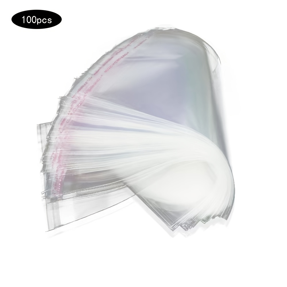 100 bolsas de celofán transparente, bolsas de plástico