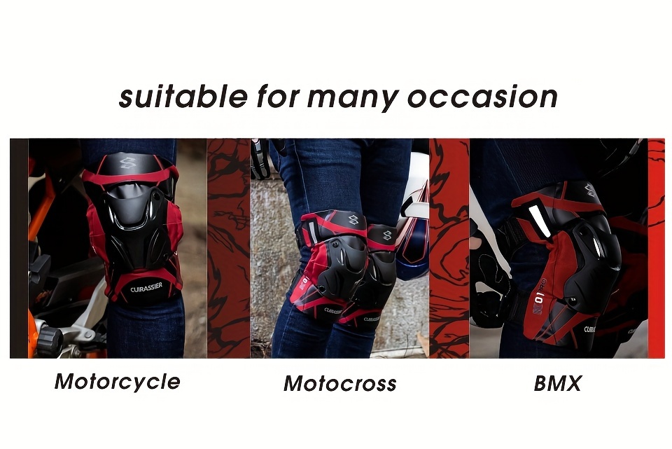  protective motorbike kneepad motocross motorcycle knee pads mx protector night reflective guards protection Product details 1