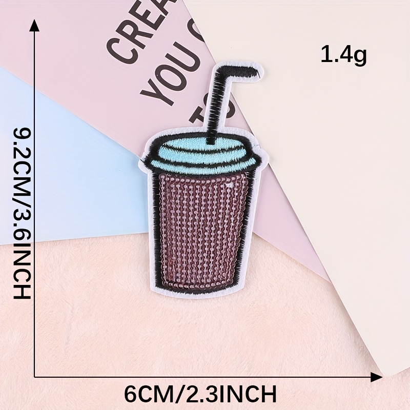 Sequin Embroidered Patches Set with Sewing Kit - DIY Cloth Stick