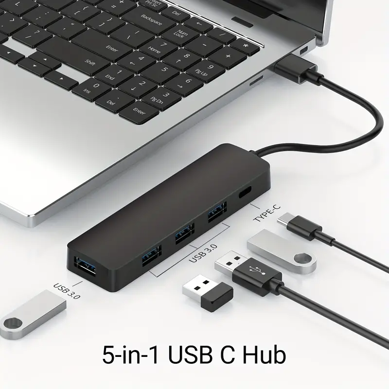 Hub USB 3.0 4 Ports, Répartiteur USB Pour Ordinateur Portable