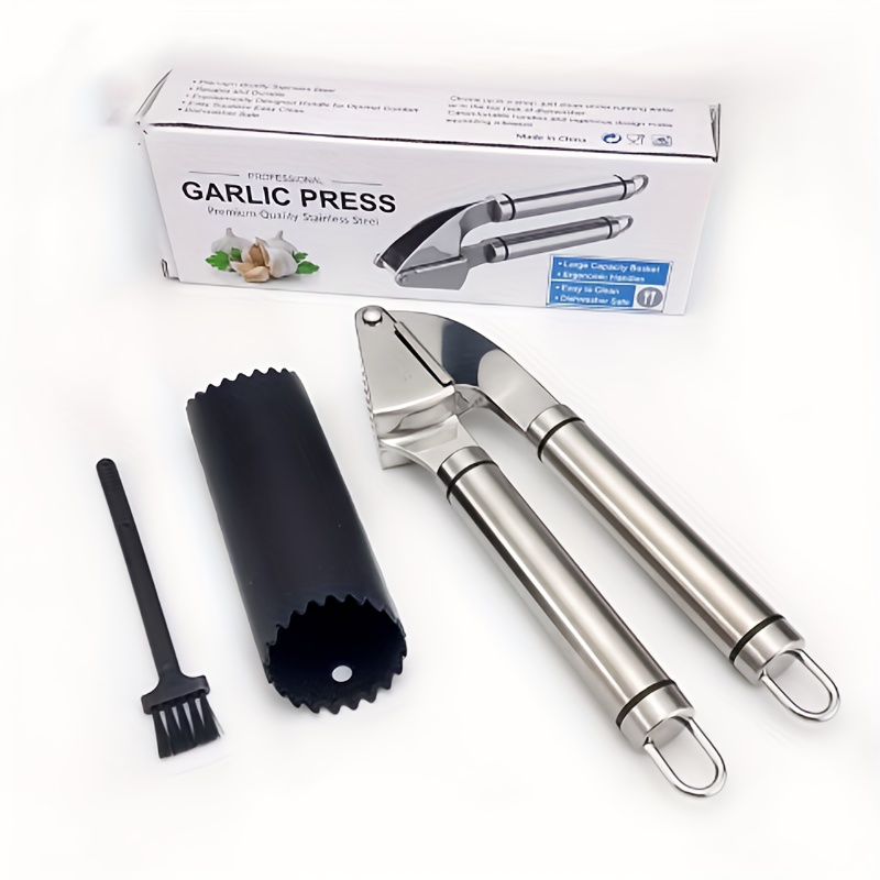 Garlic Press Rocker Stainless Steel Garlic Presser Garlic - Temu