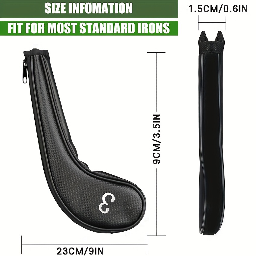 Long Neck Golf Club Covers Irons Zippered Left Right Hander Temu