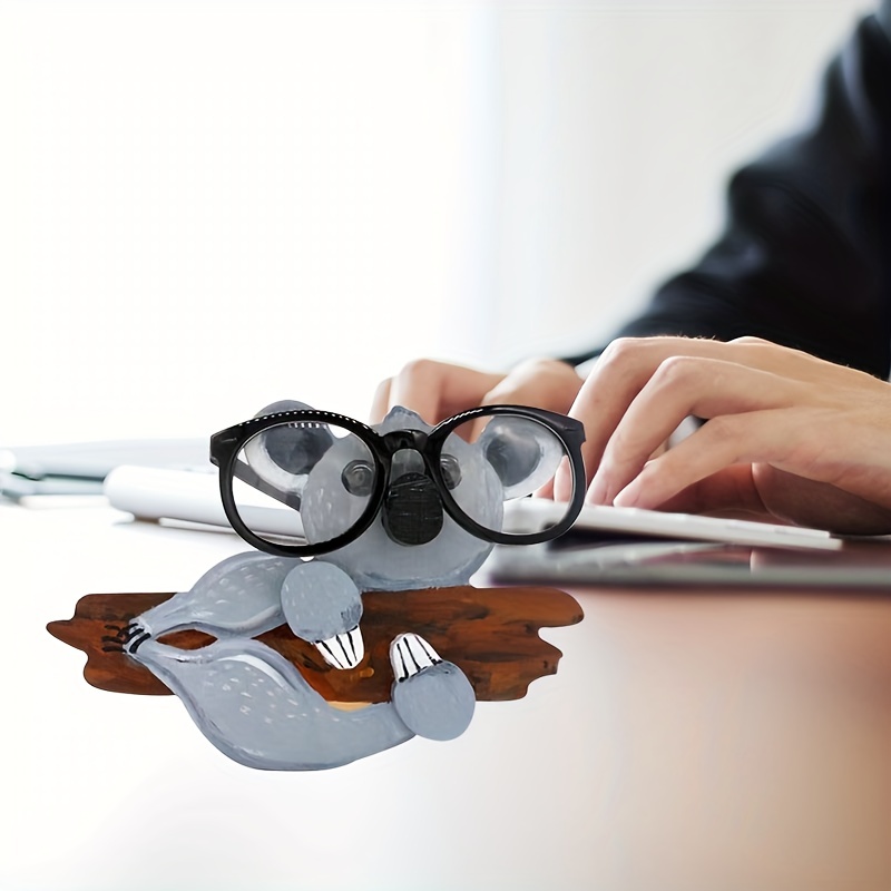 Wooden Desktop Glasses Storage Display Stand