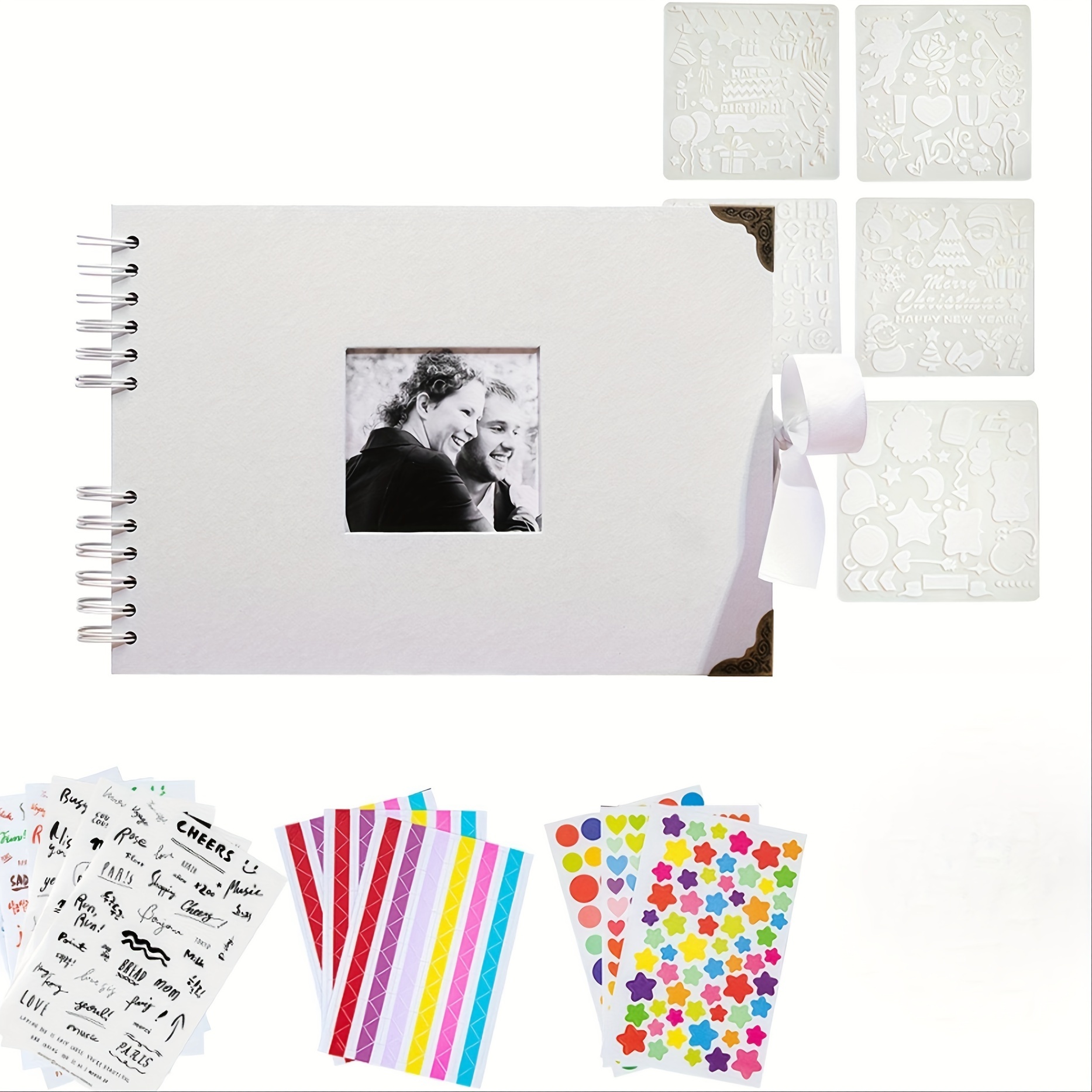 1pc Scrapbook Photo Album, DIY Craft Paper Photo Book, Handmade Album  Scrapbook Set Of 40 Pages, Records Anniversary, Wedding, Graduation, Trave