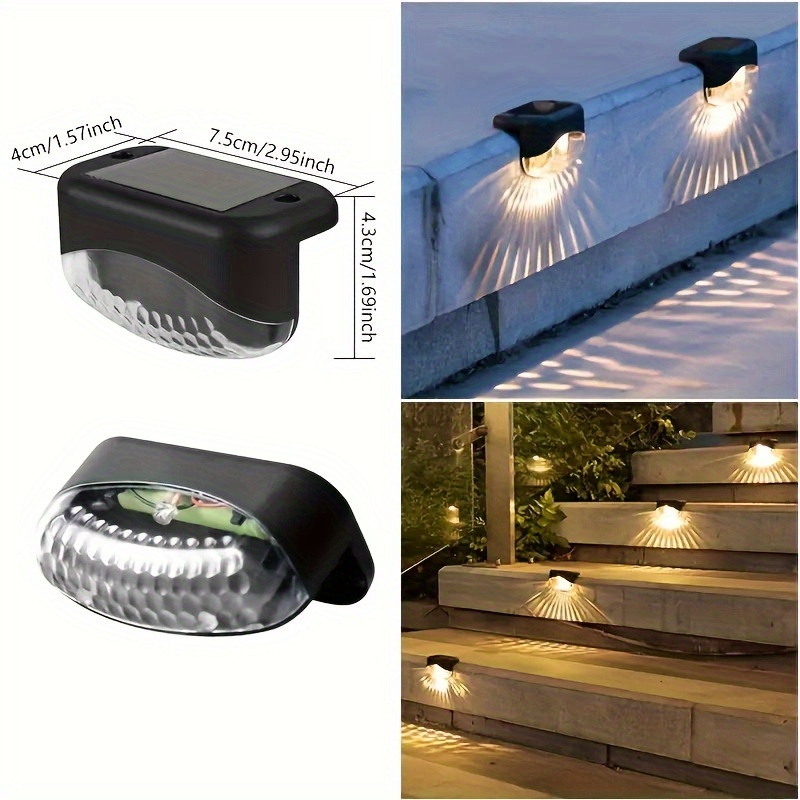 Solar Lamp Path Staircase Outdoor Wall Light Water Drop Lamp Temu