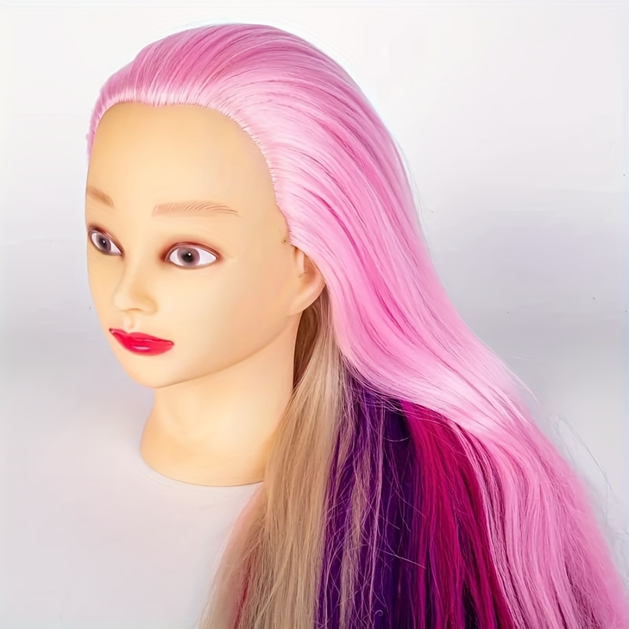 Mannequin Head With 80% Human Hair Cosmetology Hairdressing - Temu