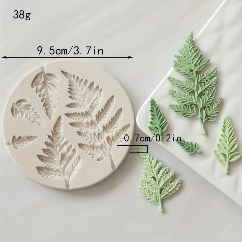 ZiXiang Tree Leaf Silicone Mold Fern Leaves Fondant Molds For Cake  Decoration Cupcake Topper Chocolate Candy Resin Polymer Clay Set Of 4