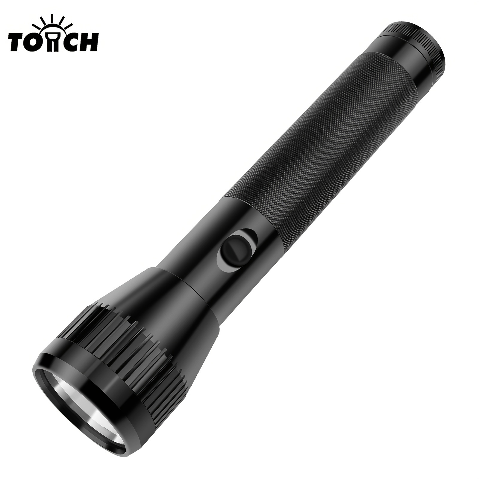 D Cell Battery Powered Led Torch Flashlight For Emergency - Temu