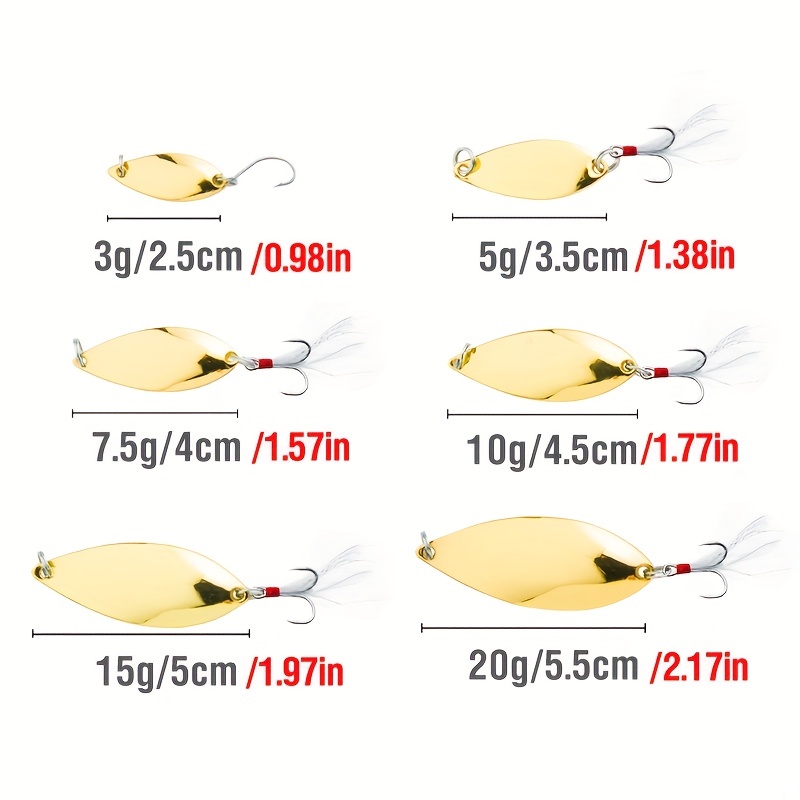 Simulation Spinner Spoon Fishing Lure Artificial Metal - Temu