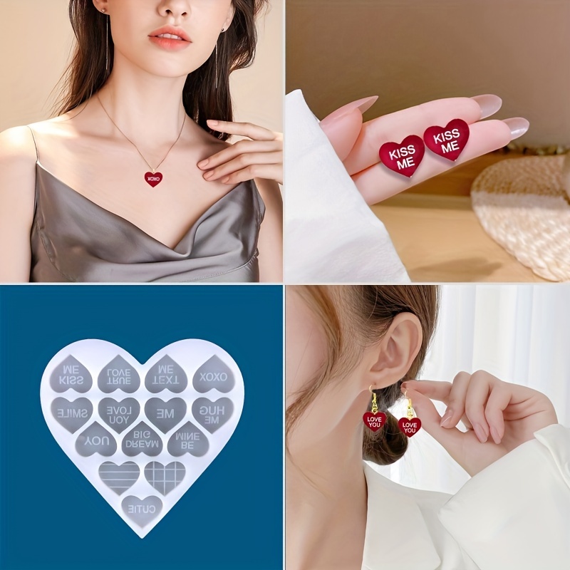 Make Resin Heart Castings for Jewelry and decoration – Little