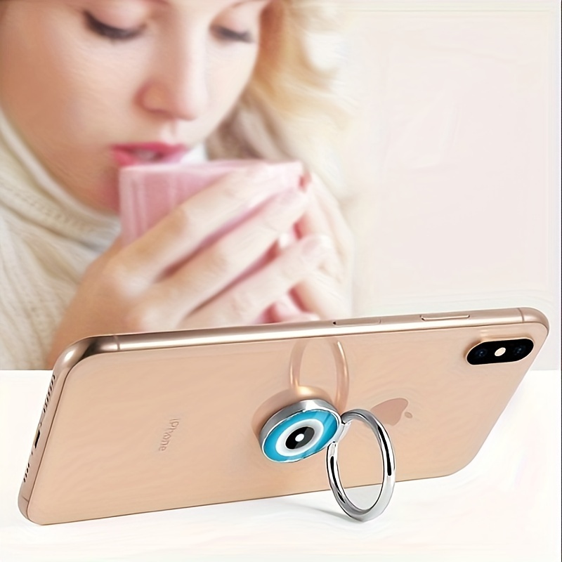 Soporte de anillo para teléfono celular, rotación de 360°, agarre de anillo  de dedo de metal con diamante para iPhone, iPod, iPad, Samsung Galaxy y