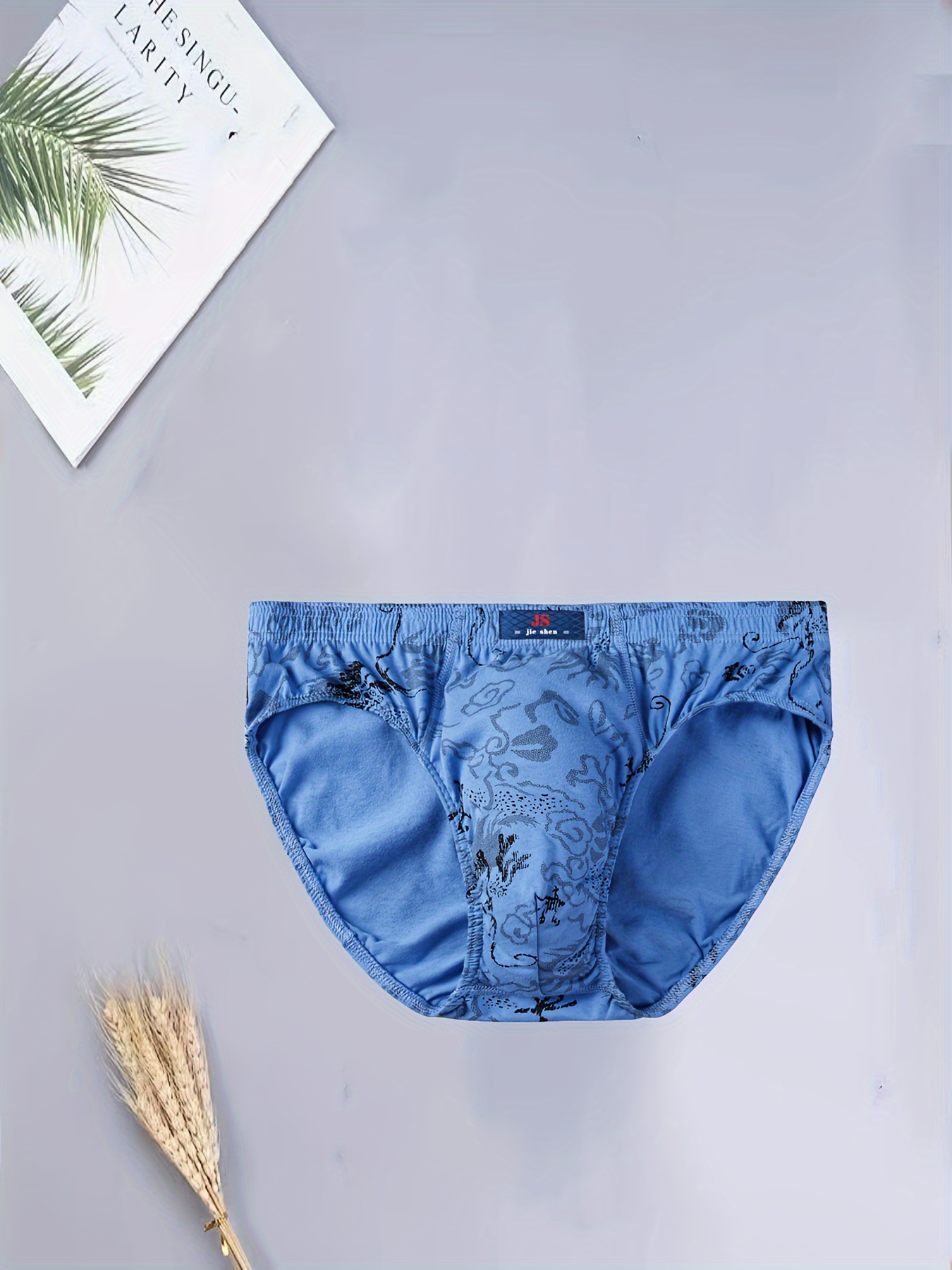 3pcs Men's Fashion Sexy Cotton Breathable Comfortable Sweat-absorbing  Briefs Underwear
