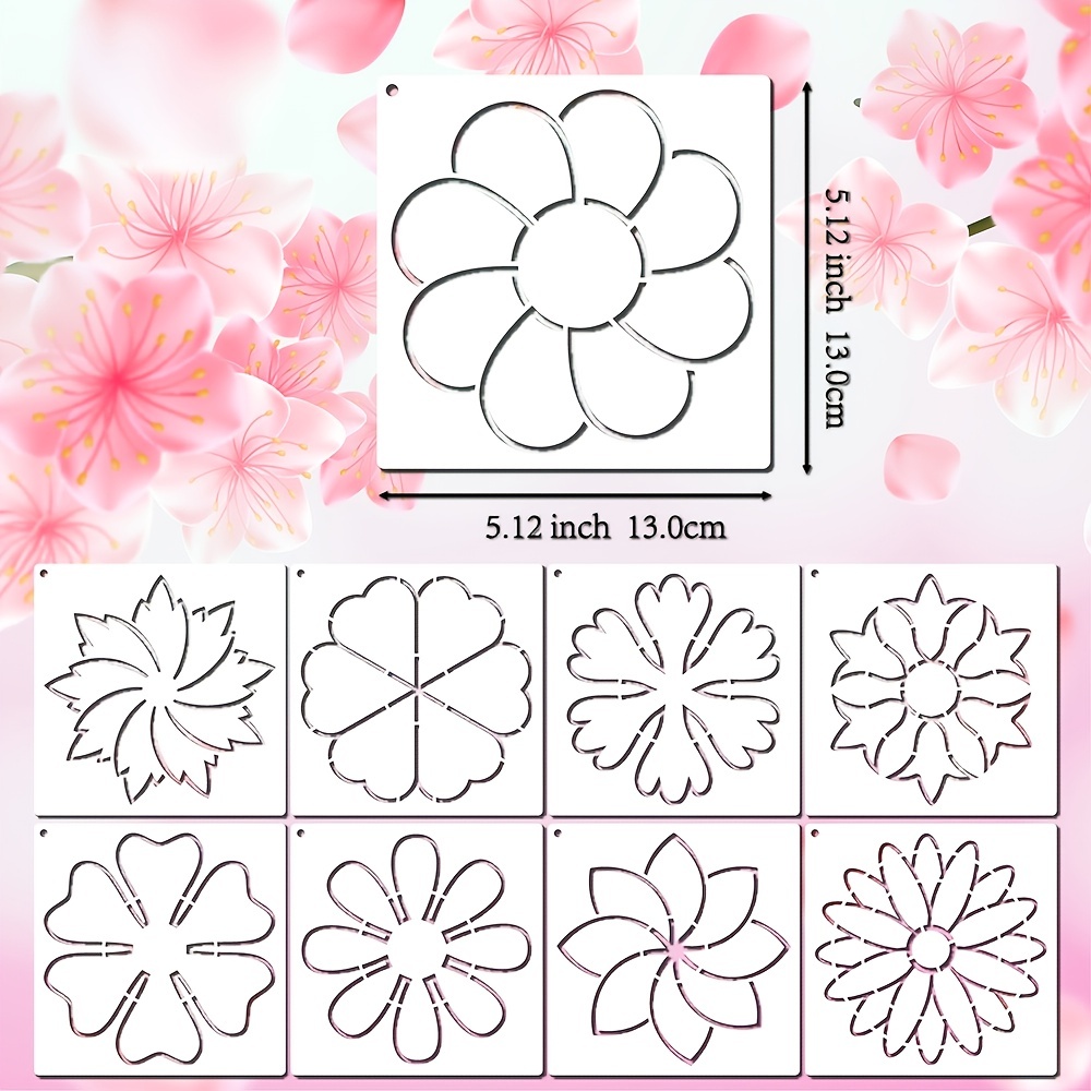 Quilting Creations Stencils for Machine and Hand Quilting - 2 Quilting  Stencils for Border Patterns | Ginger Flower Border, Flower Plastic Quilt