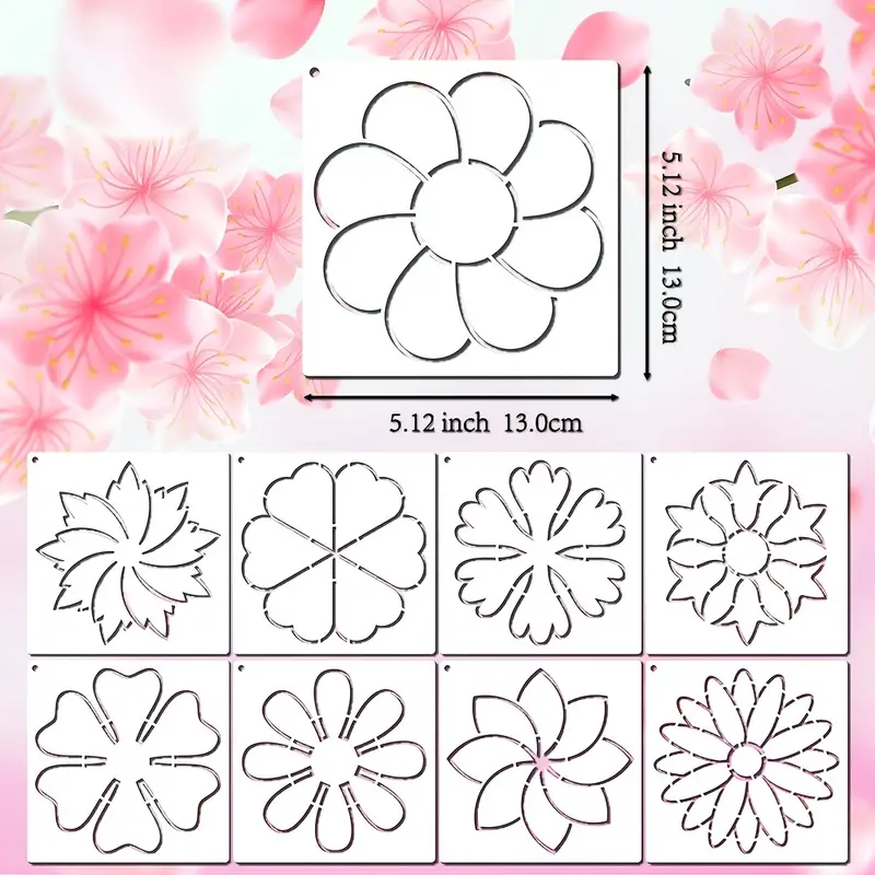 Simple Flower - Stencil - Quilting Creations