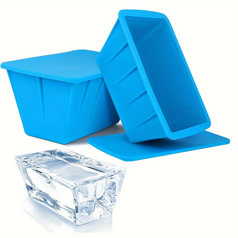 Molde para cubitos de hielo de silicona grande, cubo de hielo