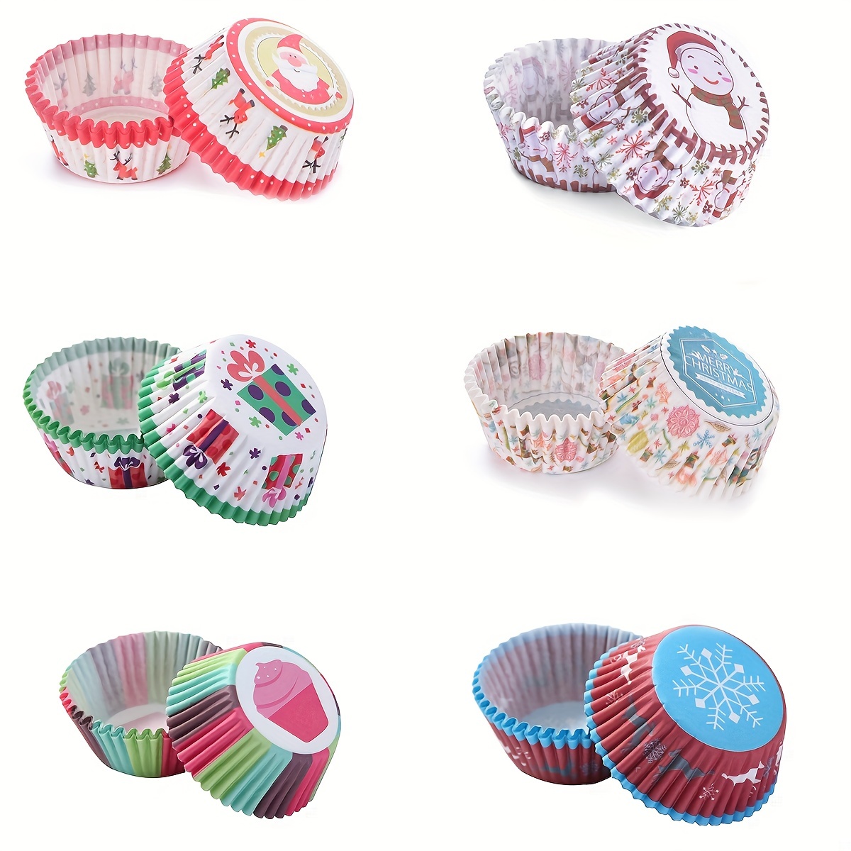 600 Pcs Pirottini Carta per Muffin Cupcake Colorati, Pirottini