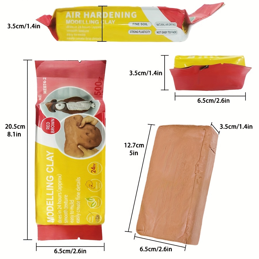 Modelling Clay 500gm Brown