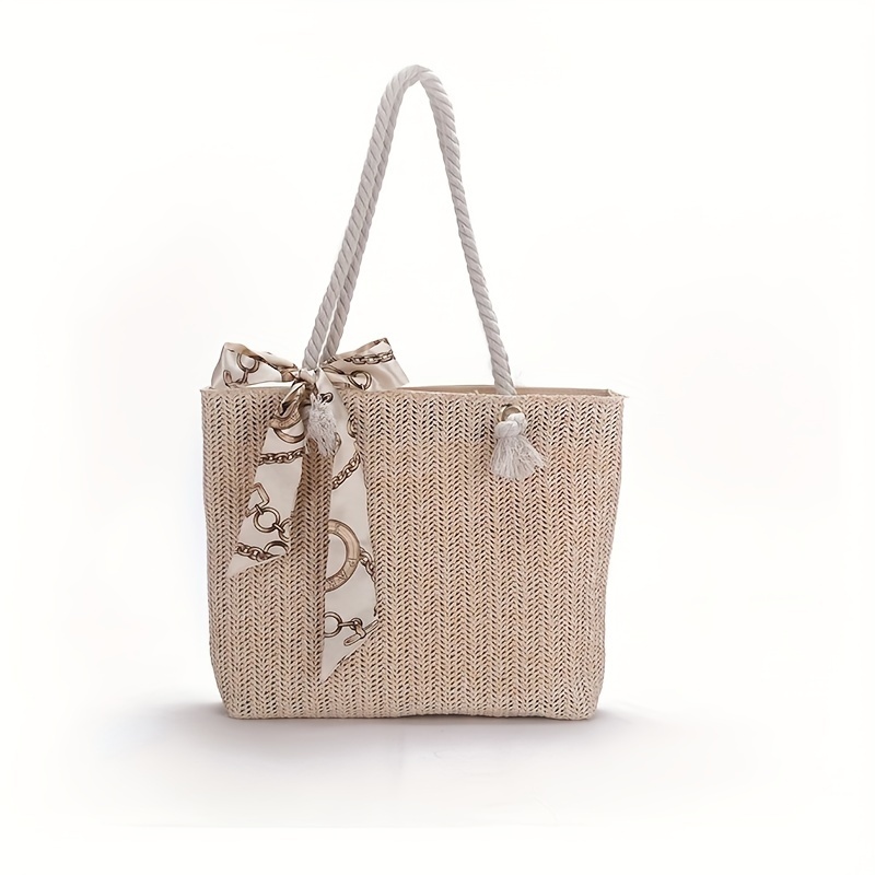 Mini Straw Handbag, Braided Strap Crossbody Bag, Knot Handle Flap Purse For  Women (7.91*5.54*2.37) Inch - Temu
