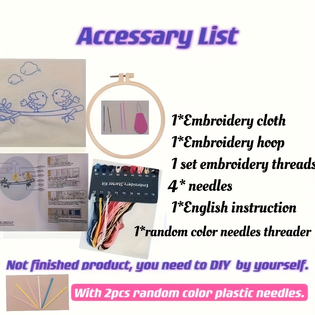 3D DIY Embroidery Materials Package Cartoon Cute Handcraft