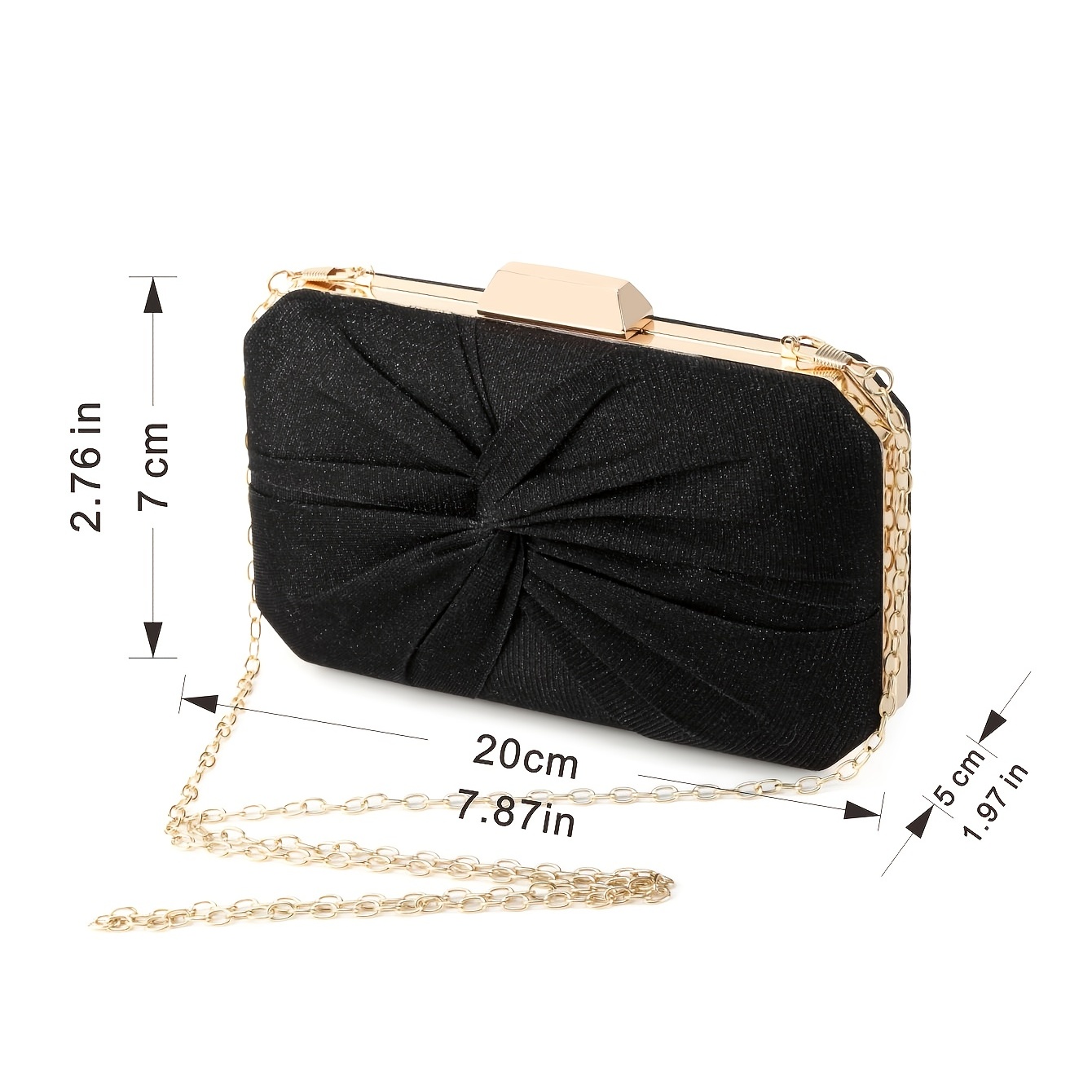 Rhinestone Decor Hand Box Bag, Flower Pattern Clutch Evening Purse, Small  Chain Square Bag For Party - Temu