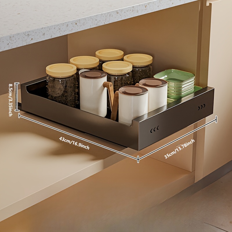 Spice Rack Organizer For Cabinet Heavy Duty Pull Out Spice - Temu