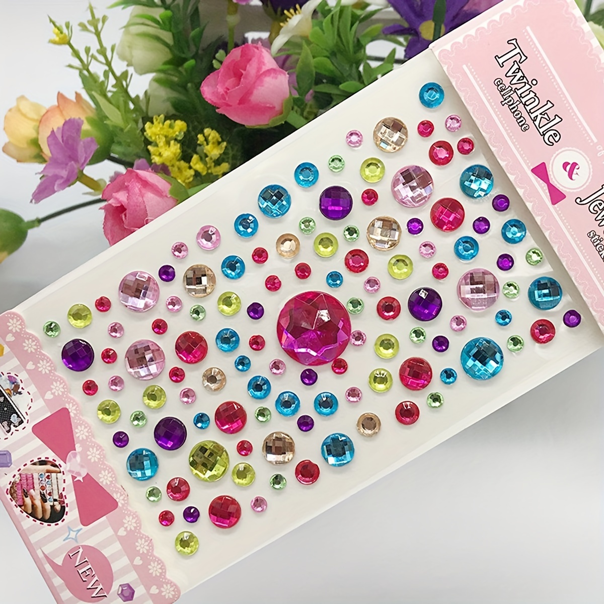 Sparkling Acrylic Crystal Stickers Self adhesive Rhinestone - Temu