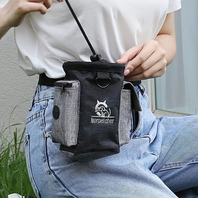 

1pc Multifunctional Pet Dog Food Bag, Dog Outdoor Training Bag, Dog Training Waist Bag, Pet Snack Bag, Pet Supplies