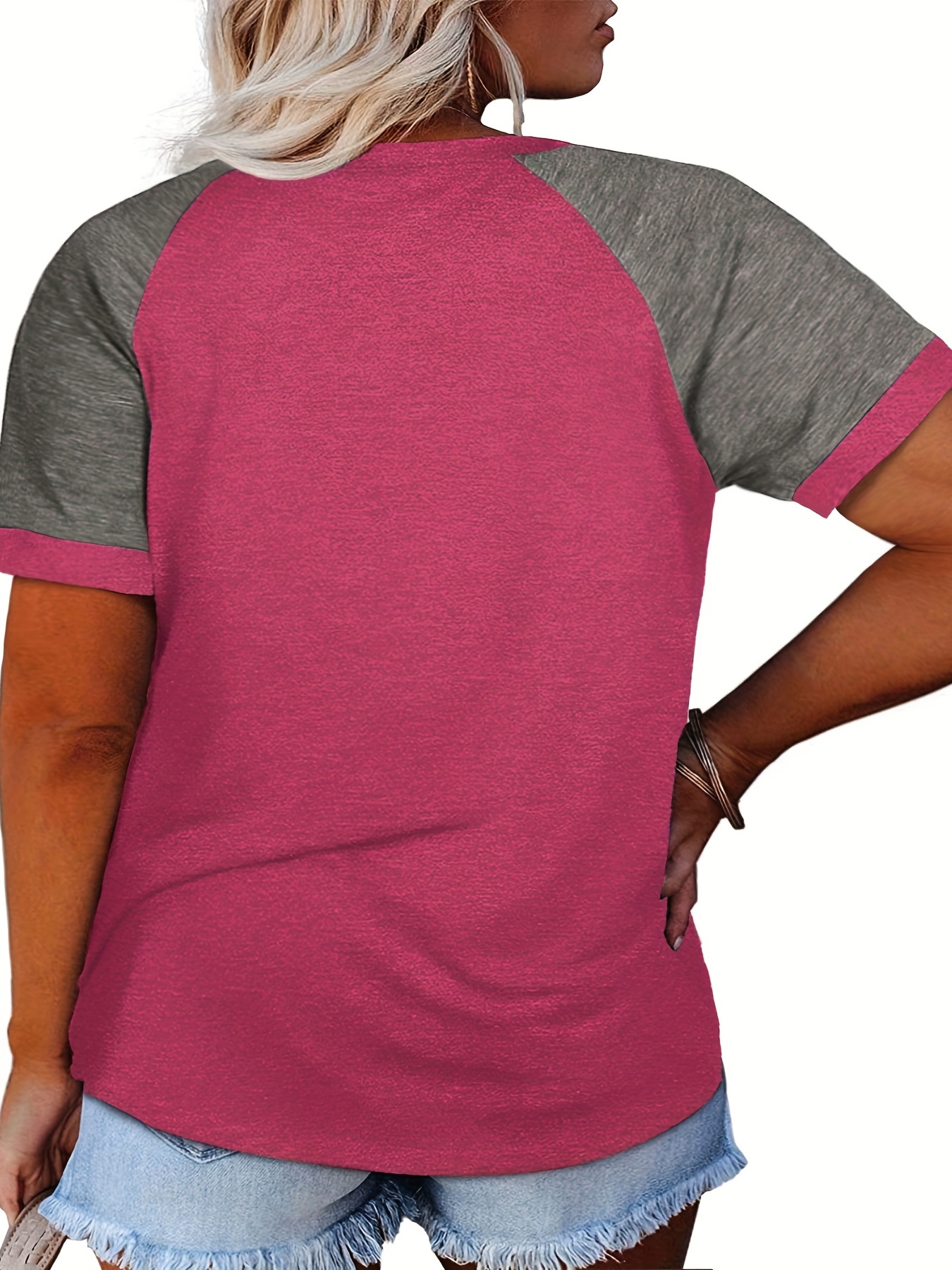 Homerun Raglan Shirt, Women Plus Sizes 14w-40w