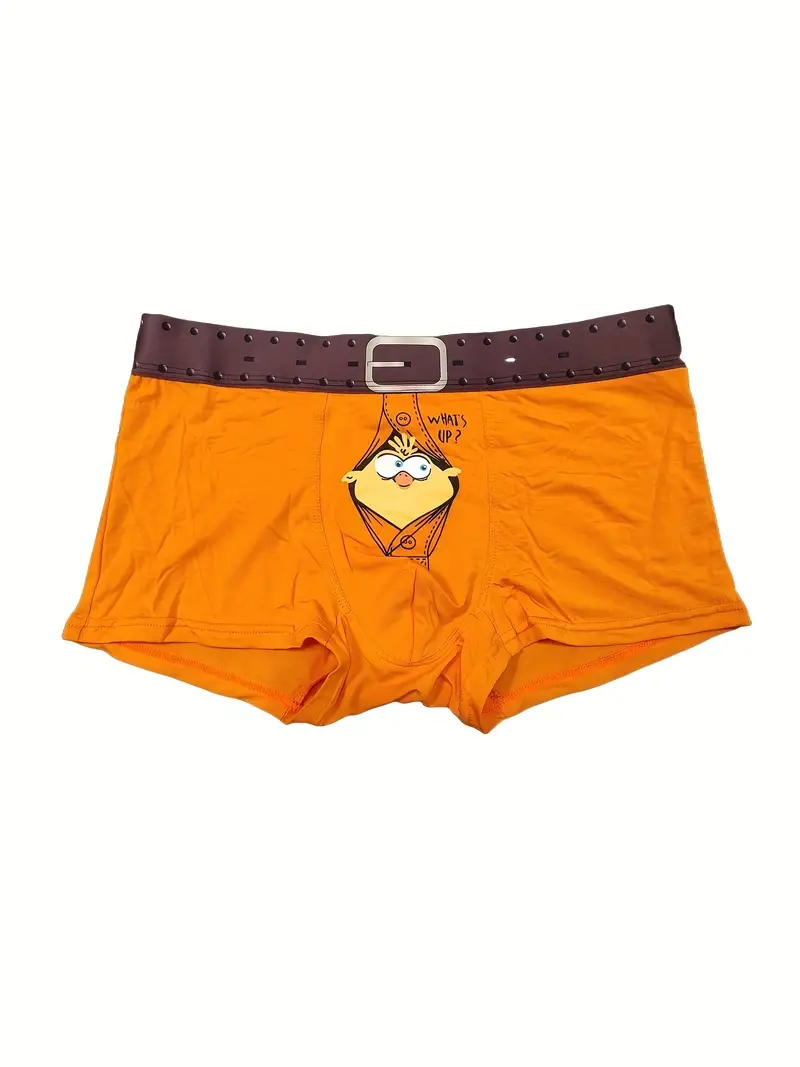 Men's Underwear Christmas Deer Design Cartoon Pants Men - Temu Canada