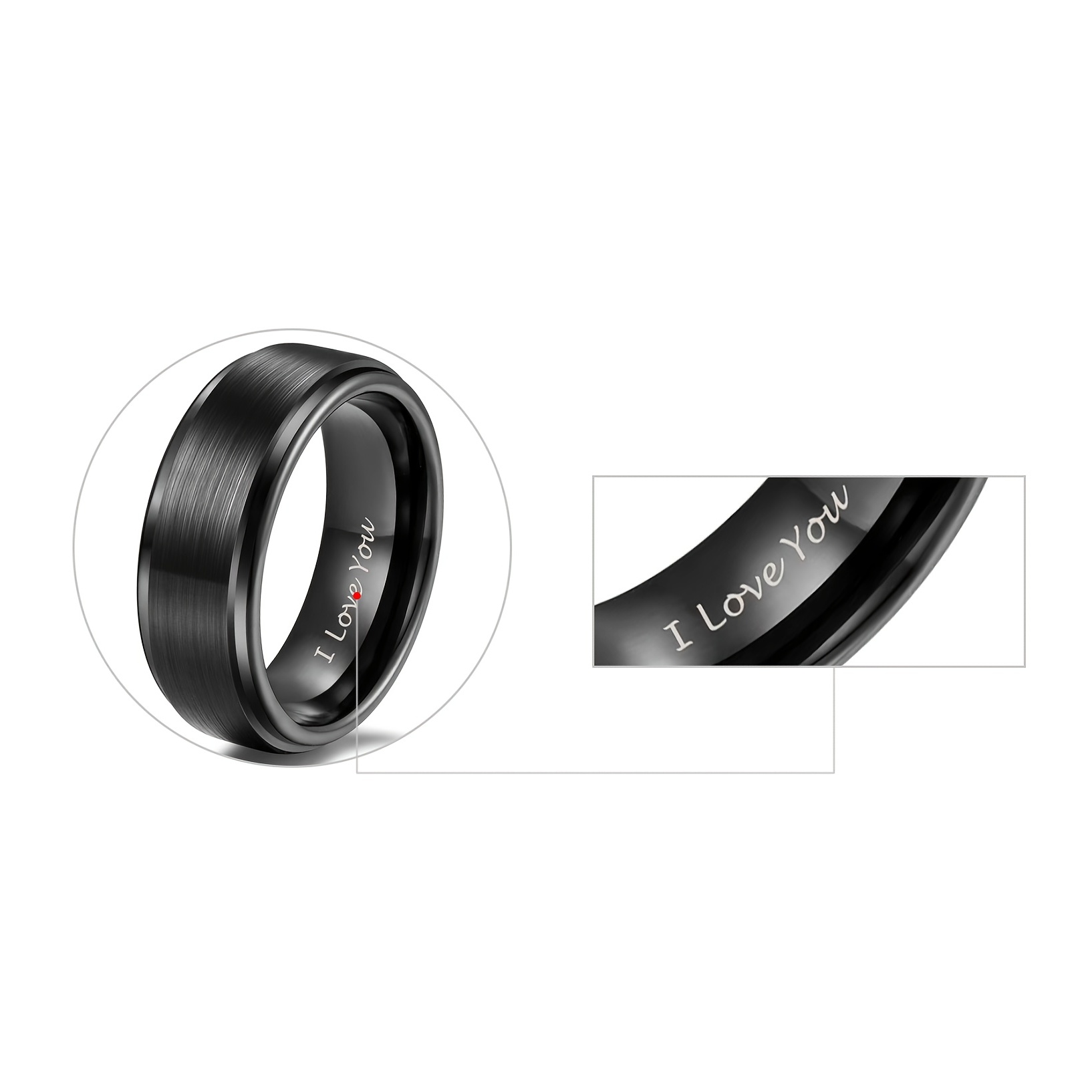 Personalized Customizable Titanium Ring